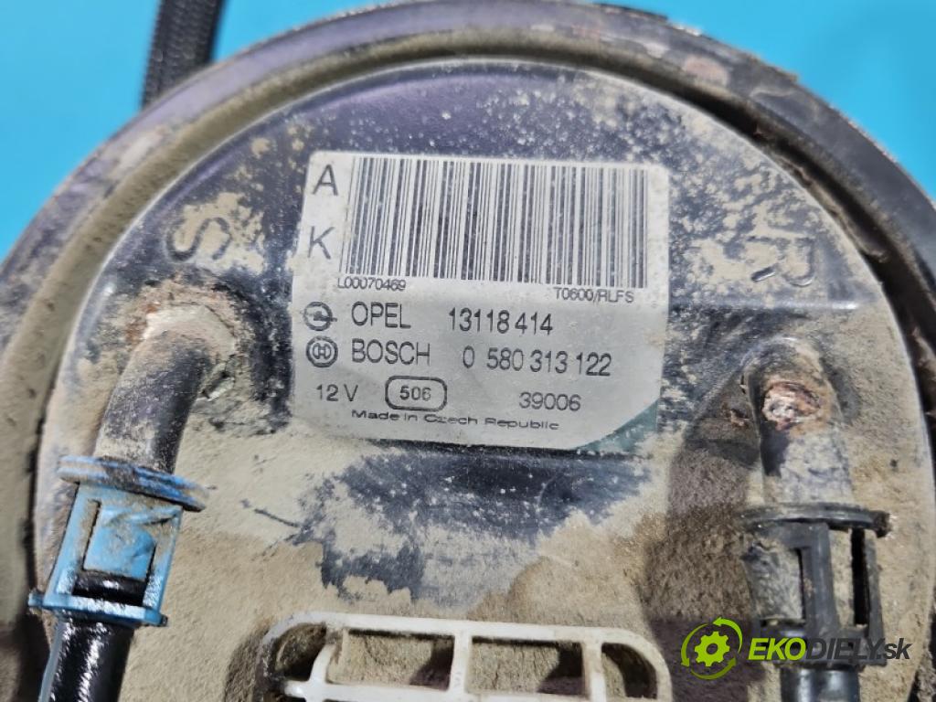 Opel Zafira A 1999-2005 1.8 16V 125 hp manual 92 kW 1796 cm3 5- čerpadlo paliva 13118414