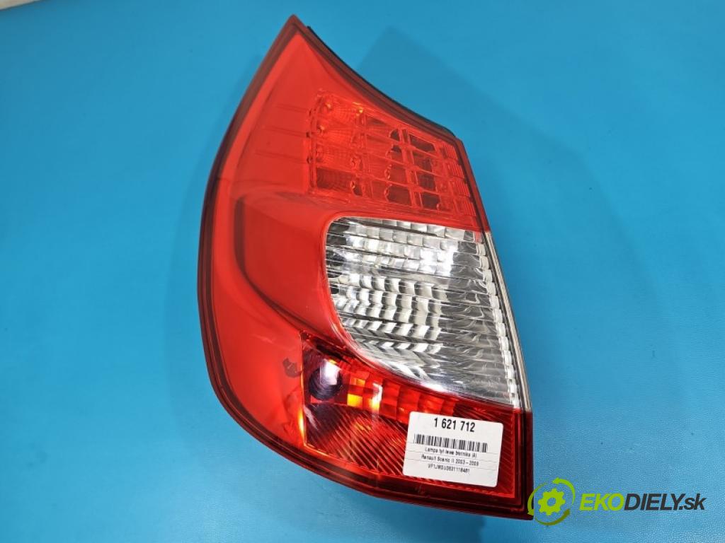 Renault Scenic II 2003-2009 2.0 16V 135 HP manual 99 kW 1998 cm3 5- svetlo / reflektor zadné ľavé blatník 8200474328B