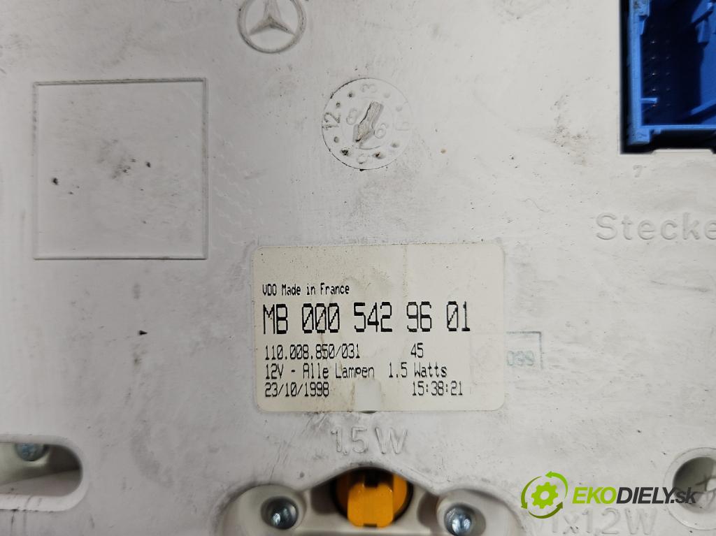 Mercedes Vito W638 1996-2003 2.3 TD 98 HP manual 72 kW 2299 cm3 5- prístrojovka/ budíky MB0005429601 (Prístrojová doska)