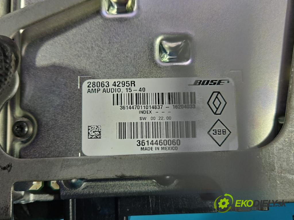 Renault Espace V 2014-2023 1.6 dci 160 HP automatic 118 kW 1598 cm3 5- Zesilovač: 280634295R (Zosilňovač)