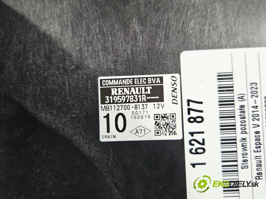 Renault Espace V 2014-2023 1.6 dci 160 hp automatic 118 kW 1598 cm3 5- řídící jednotka 319597831R
