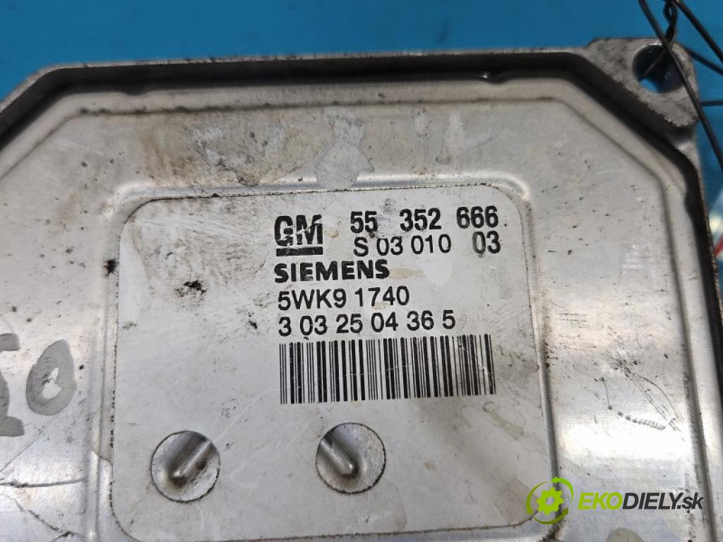 Opel Vectra C 2002-2008 1.8 16V 122 HP manual 90 kW 1799 cm3 5- riadiaca jednotka motora 55352666