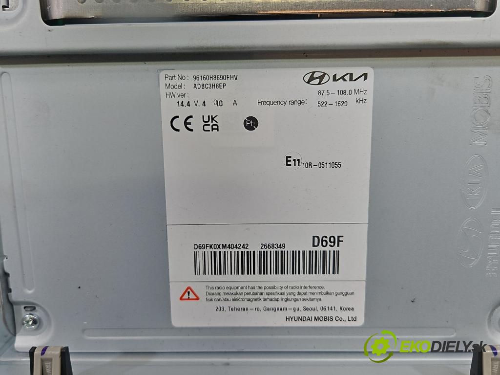 Kia Stonic 2017- 1.2 16V 84KM manual 61.8 kW 1197 cm3 5- Radio továrna: 96160H8690FHV