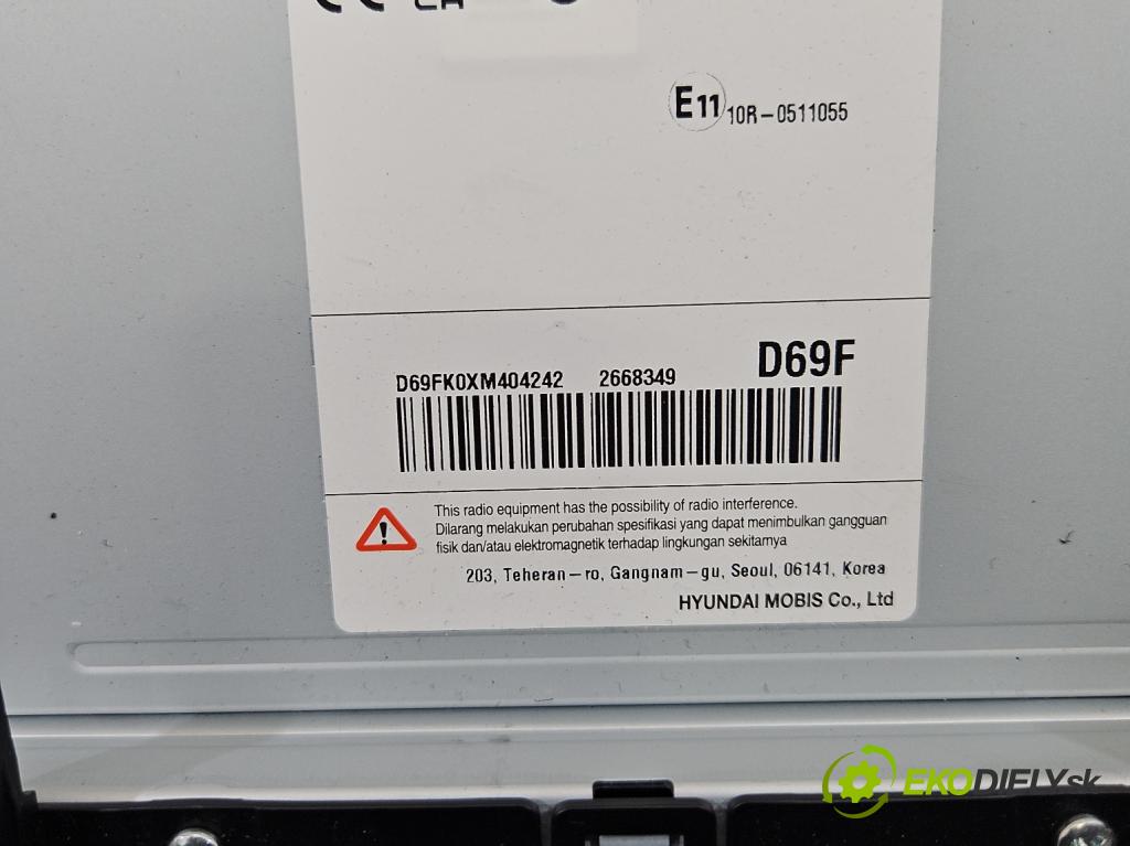 Kia Stonic 2017- 1.2 16V 84KM manual 61.8 kW 1197 cm3 5- Radio továrna: 96160H8690FHV