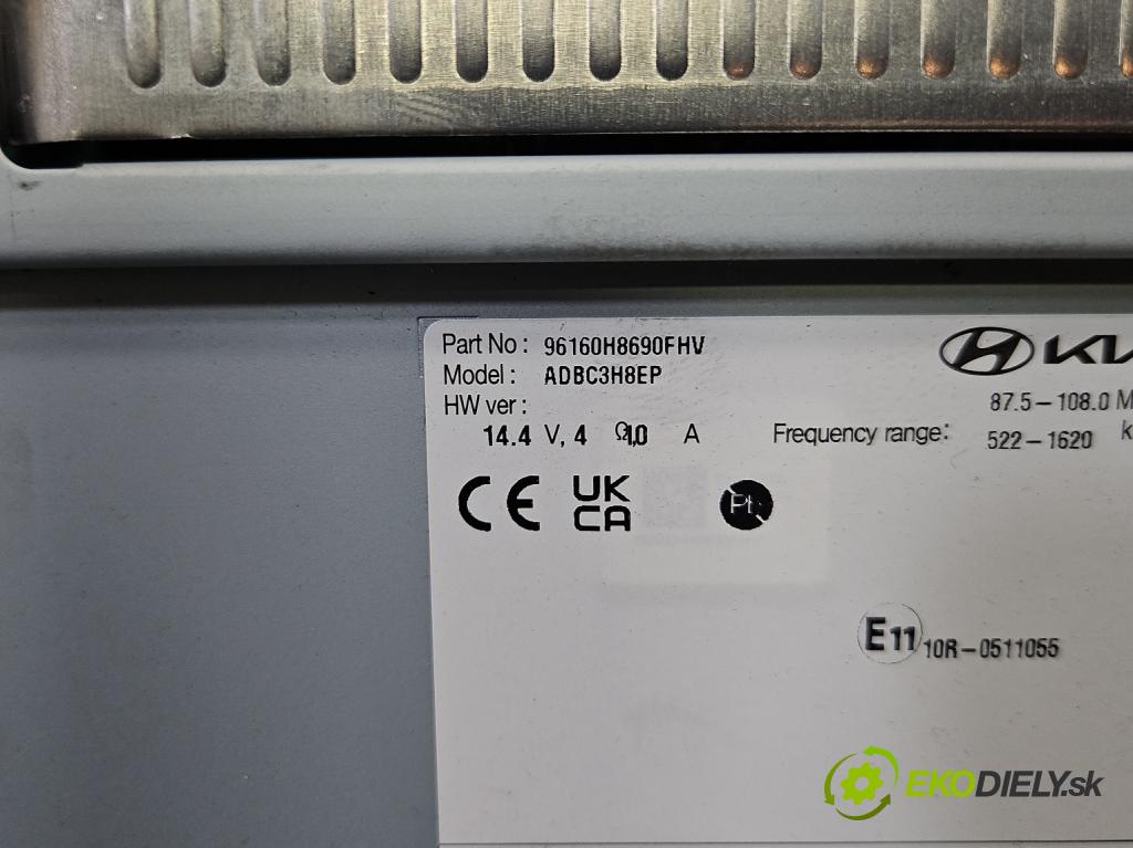 Kia Stonic 2017- 1.2 16V 84KM manual 61.8 kW 1197 cm3 5- Radio továrna: 96160H8690FHV