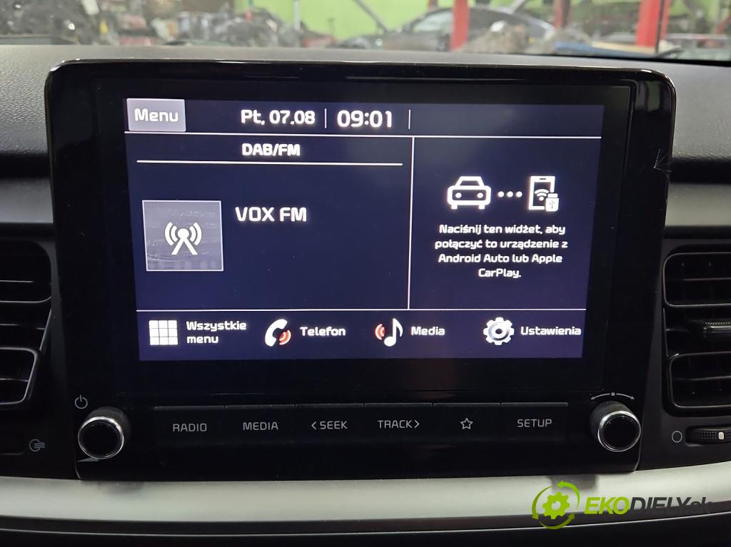 Kia Stonic 2017- 1.2 16V 84KM manual 61.8 kW 1197 cm3 5- Radio továrna: 96160H8690FHV