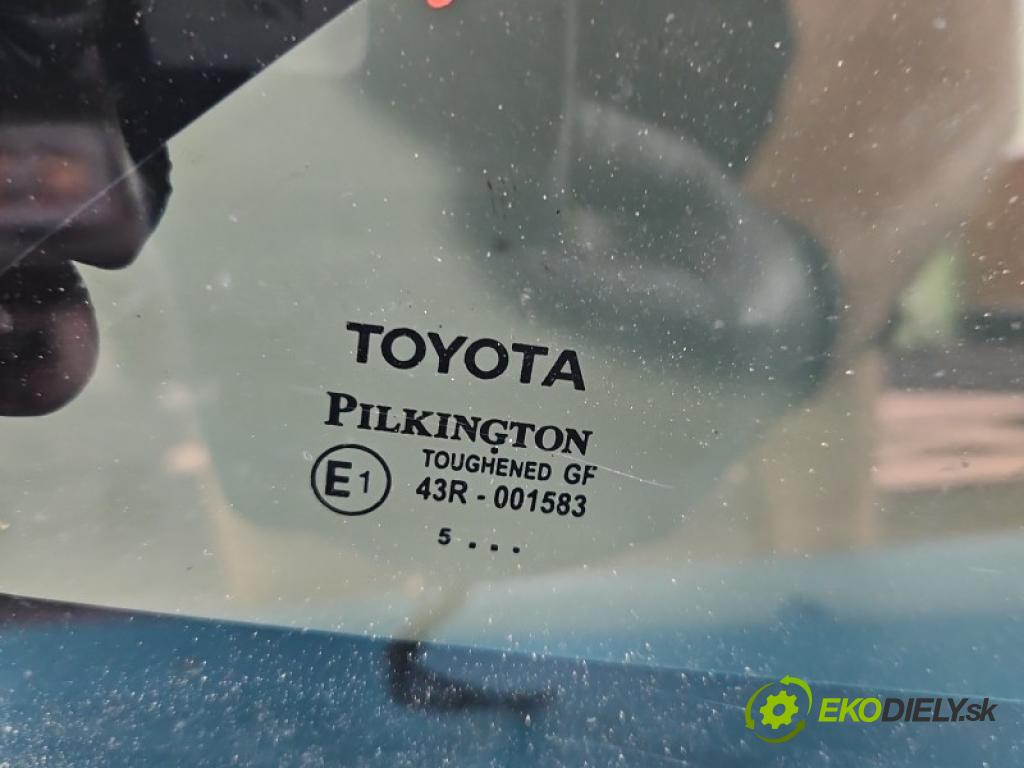 Toyota Auris II 2012-2018 1.6 16V 132 hp manual 97 kW 1598 cm3 5- sklo zadní pravé