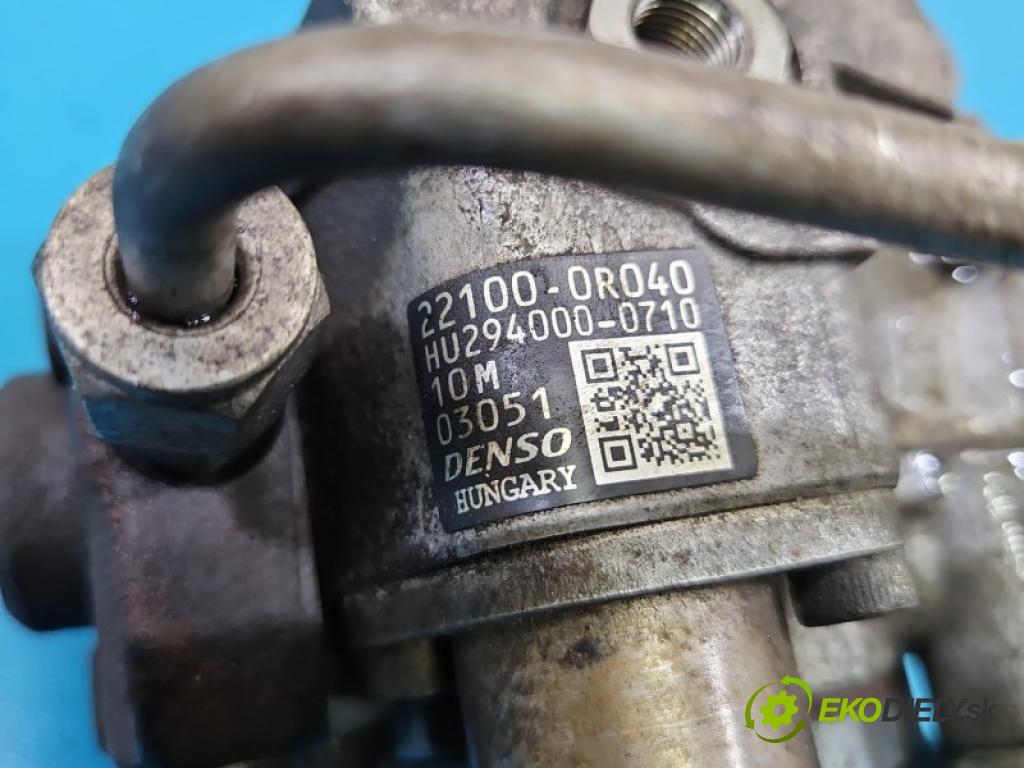 Toyota Avensis III T27 2009-2018 2.0 D4D 126 hp manual 93 kW 1998 cm3 5- čerpadlo vstřikovací 22100-0R040 (Vstřikovací čerpadlo)