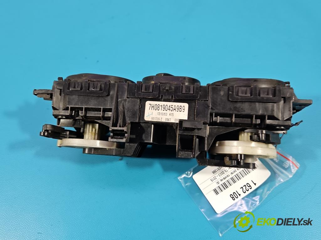 Vw Transporter T5 2003-2015 1.9 tdi 86 hp manual 63 kW 1896 cm3 5- palubní deska panel topení 7H0819045A9B9