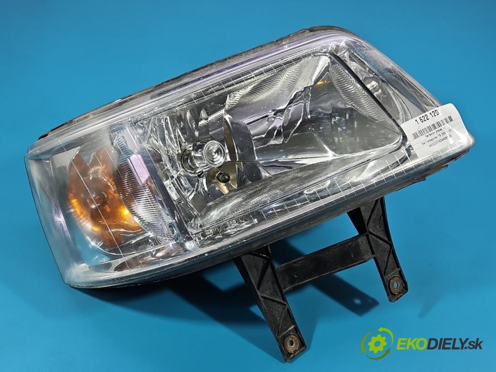 Vw Transporter T5 2003-2015 1.9 tdi 86 HP manual 63 kW 1896 cm3 5- Reflektor: pravý  (Svetlo predné pravé)