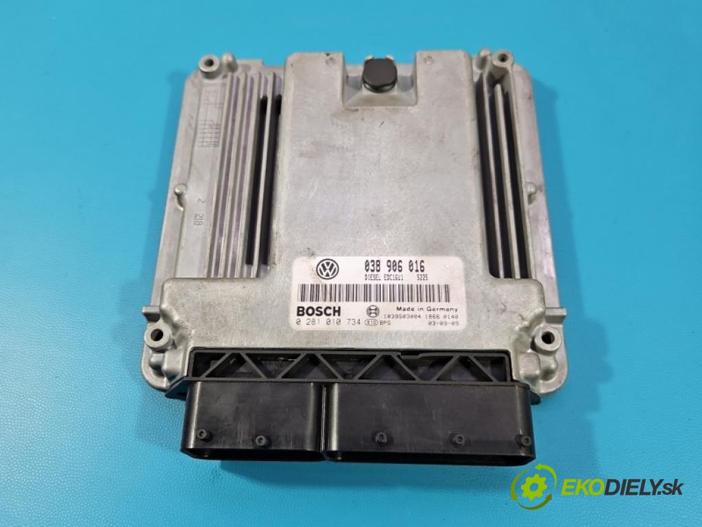 Vw Transporter T5 2003-2015 1.9 tdi 86 HP manual 63 kW 1896 cm3 5- riadiaca jednotka motora 038906016