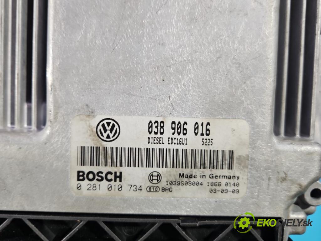 Vw Transporter T5 2003-2015 1.9 tdi 86 HP manual 63 kW 1896 cm3 5- riadiaca jednotka motora 038906016