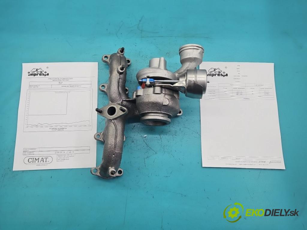 Vw Transporter T5 2003-2015 1.9 tdi 86 hp manual 63 kW 1896 cm3 5- Turbodmychadlo repasováno BV39A-0058