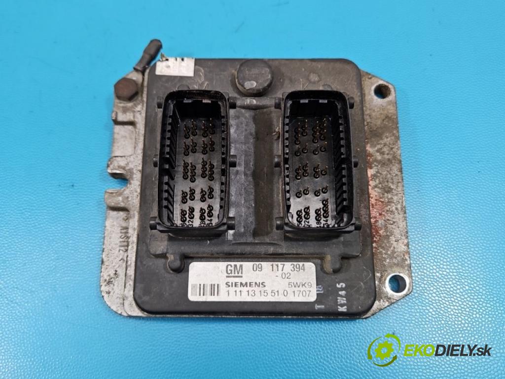 Opel Astra II 1998-2009 1.8 18V 116 HP manual 85 kW 1796 cm3 5- riadiaca jednotka motora 09117394