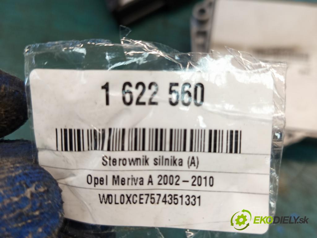 Opel Meriva A 2002-2010 1.6 16V 105 HP manual 77 kW 1598 cm3 5- riadiaca jednotka motora 12249823