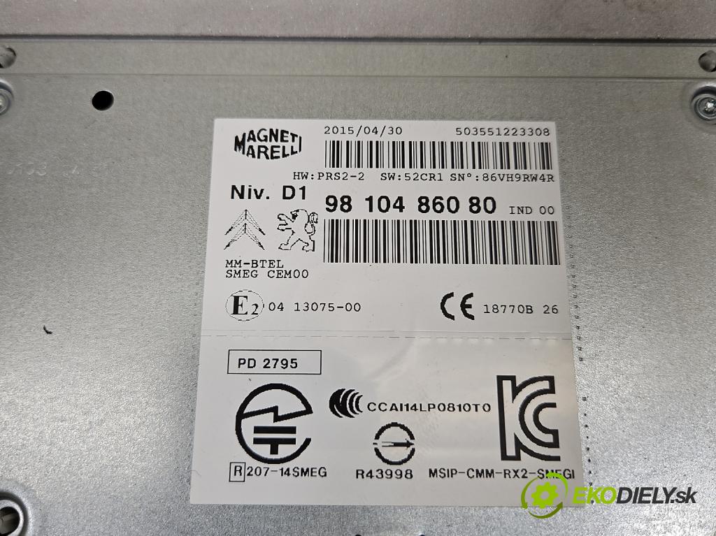 Citroen C4 Picasso II 2013-2019 1.6 hdi 120 hp automatic 88 kW 1560 cm3 5- Radio továrna: 9810486080
