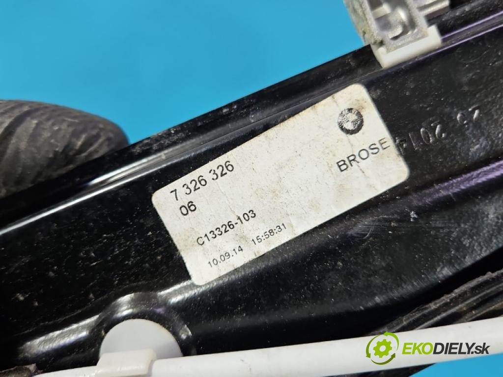Bmw 4 F32/F33/F36 2013-2020 2.0 T 245KM automatic 180 kW 1997 cm3 4- mechanismus stahování zadní pravý 7326326
