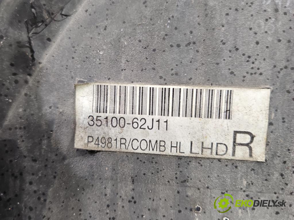 Suzuki Swift Mk6 2005-2010 1.6 16V 125 HP manual 92 kW 1586 cm3 3- Reflektor: pravý 35100-62J11 (Svetlo predné pravé)