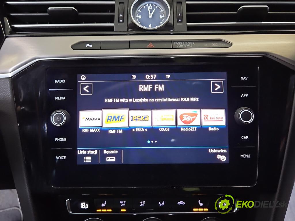 Vw Passat B8 2014- 2.0 tdi 190 HP automatic 140 kW 1968 cm3 5- Radio originál 5G6919605B