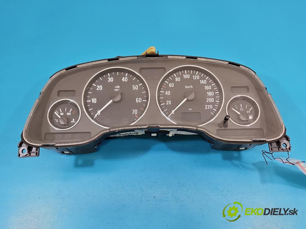 Opel Astra II 1998-2009 1.6 8V 84KM manual 62 kW 1598 cm3 5- prístrojovka/ budíky 24451495TK (Prístrojová doska)