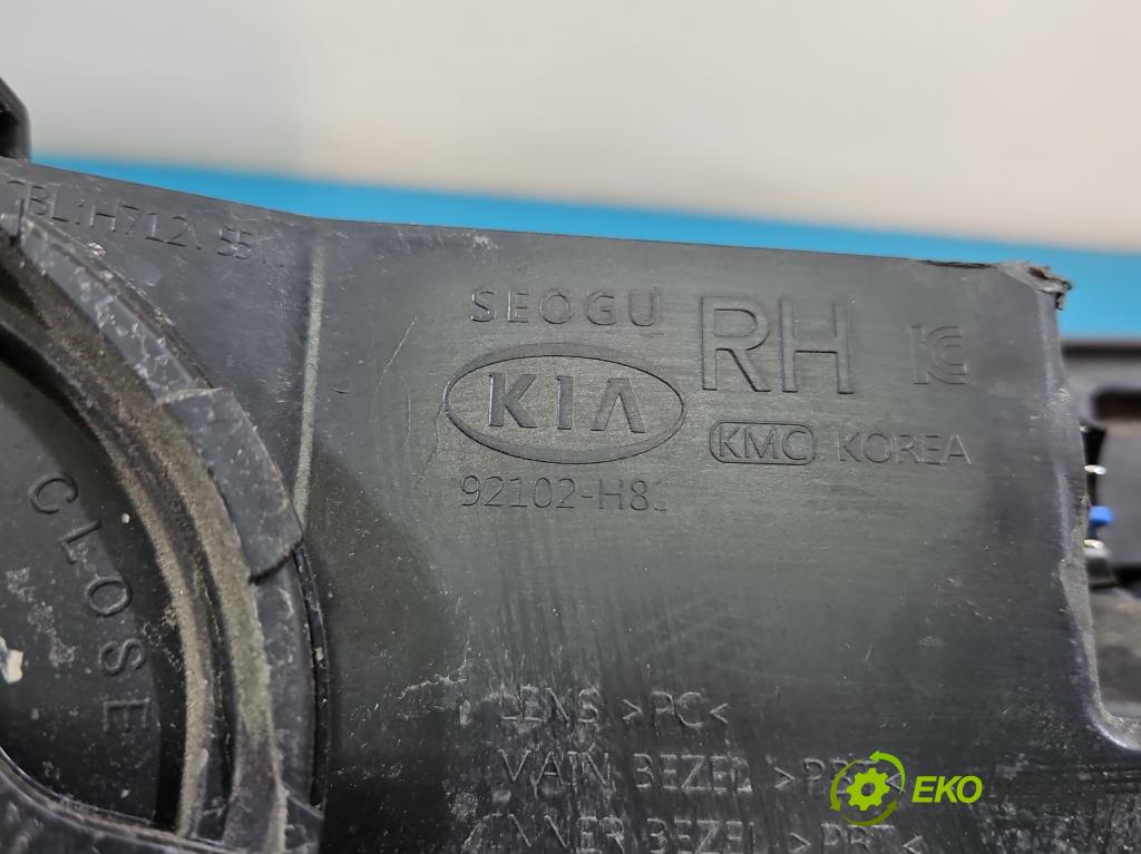 Kia Stonic 2017- 1.2 16V 84KM manual 61.8 kW 1197 cm3 5- Reflektor: pravý 92102-H8 (Svetlo predné pravé)