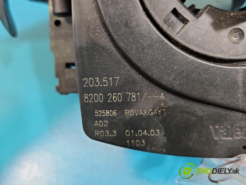 Renault Espace IV 2003-2014 2.2 dci 150 HP manual 110 kW 2188 cm3 5- prepínač komplex: 8200012244 (Prepínacie páčky pod volantom)