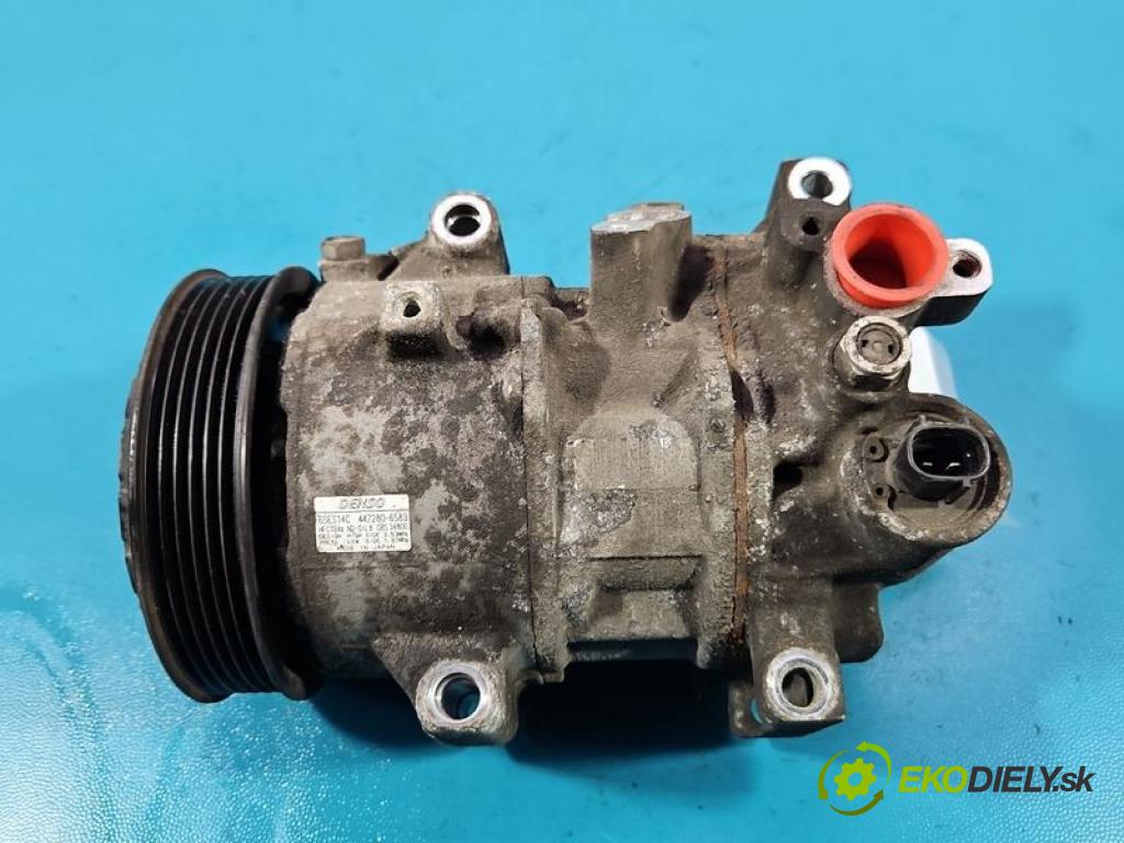 Toyota Auris II 2012-2018 1.6 16V 132 hp manual 97 kW 1598 cm3 5- Kompresor: klíma 447280-6583 (Kompresor klimatizace)