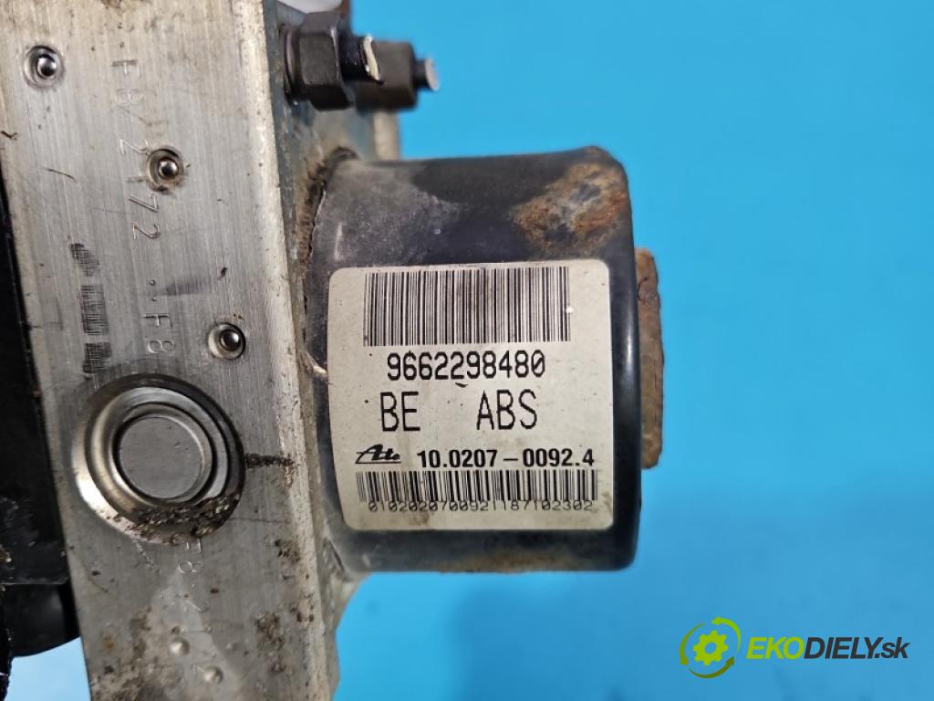 Peugeot 207 1.6 16V 120 HP manual 88 kW 1598 cm3 5- čerpadlo abs 9662298480 (Pumpa ABS)