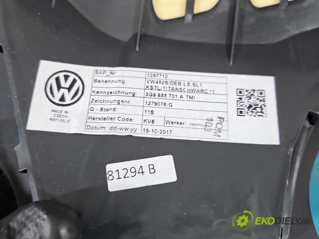 Vw Passat B8 2014- 2.0 tdi 190 hp automatic 140 kW 1968 cm3 5- Pohovka: zadní  (Sedadlo)