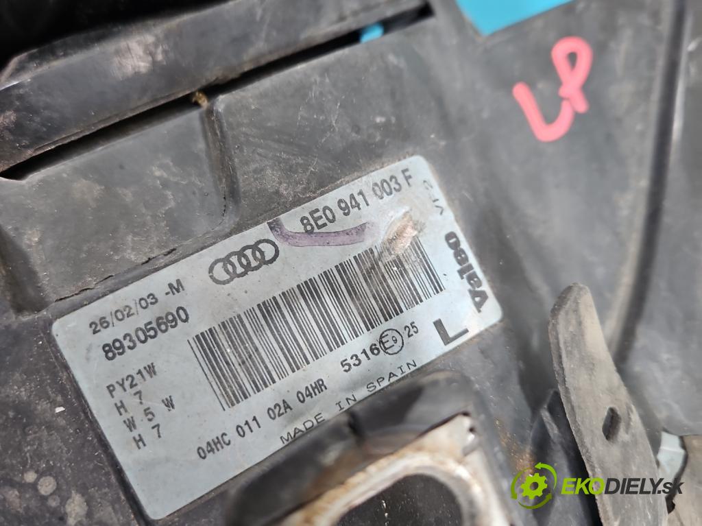 Audi A4 B6 2000-2004 2.5 tdi 163 HP automatic 120 kW 2496 cm3 5- Reflektor: ľavý 8E0941003F (Kľučka dverí ostatné)