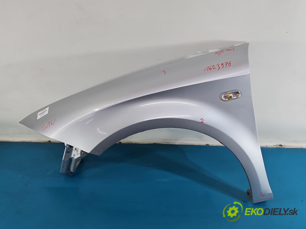 Seat Leon II 2005-2012 1.6 8V 102 HP manual 75 kW 1595 cm3 5- blatník predné ľavý  (Blatník predný ľavý)