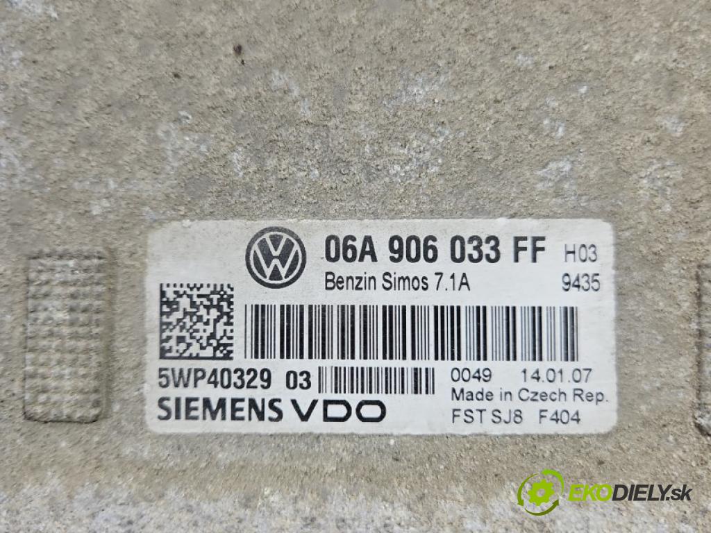 Seat Leon II 2005-2012 1.6 8V 102 HP manual 75 kW 1595 cm3 5- riadiaca jednotka motora 06A906033FF