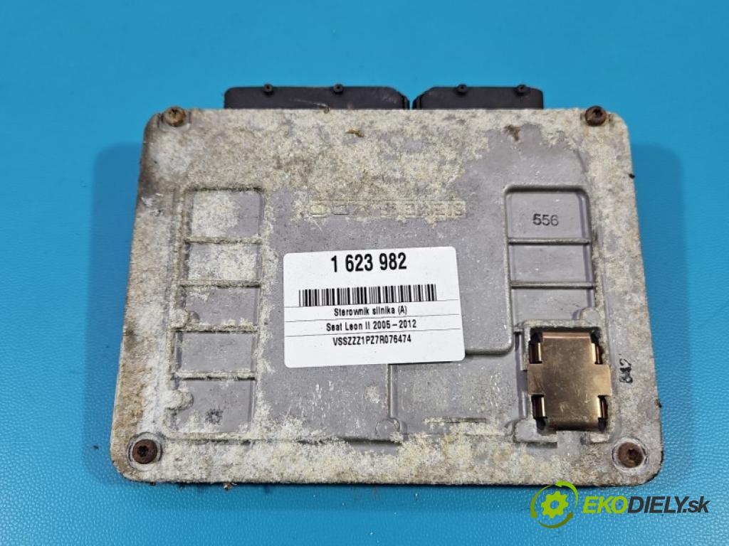 Seat Leon II 2005-2012 1.6 8V 102 HP manual 75 kW 1595 cm3 5- riadiaca jednotka motora 06A906033FF