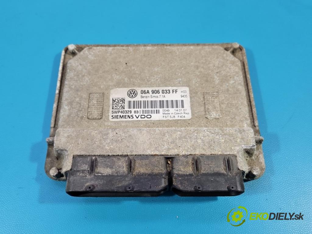 Seat Leon II 2005-2012 1.6 8V 102 HP manual 75 kW 1595 cm3 5- riadiaca jednotka motora 06A906033FF
