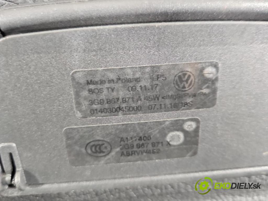 Vw Passat B8 2014- 2.0 tdi 190 hp automatic 140 kW 1968 cm3 5- roleta 3G9867871A (Roleta zavazadlového prostoru)