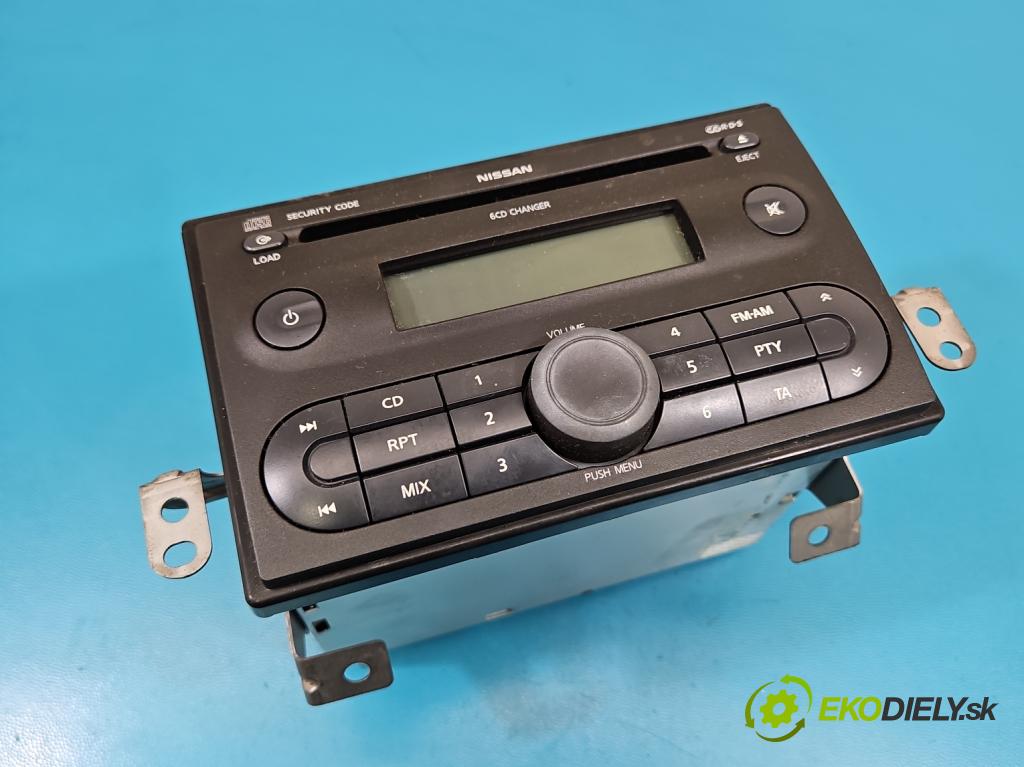 Nissan Note I 2006-2012 1.5 dci 86 hp manual 63 kW 1461 cm3 5- Radio továrna: 7645387318