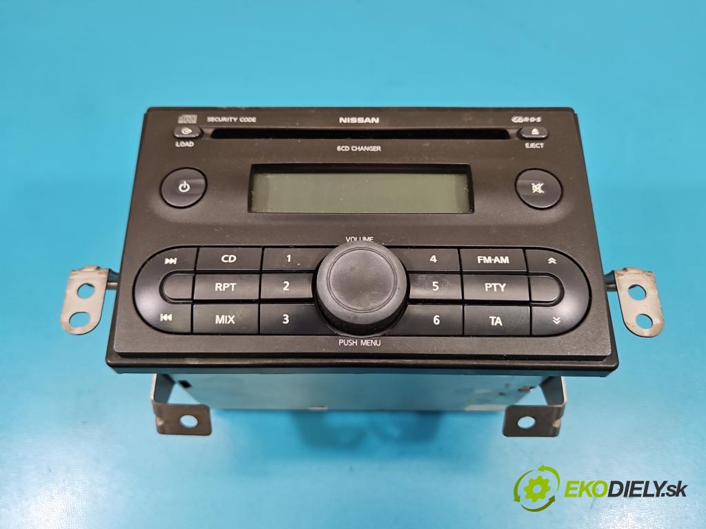 Nissan Note I 2006-2012 1.5 dci 86 hp manual 63 kW 1461 cm3 5- Radio továrna: 7645387318