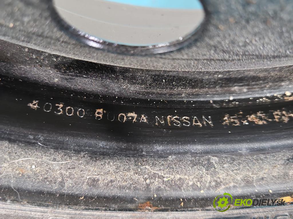 Nissan Note I 2006-2012 1.5 dci 86 hp manual 63 kW 1461 cm3 5- kolo náhradní 15"