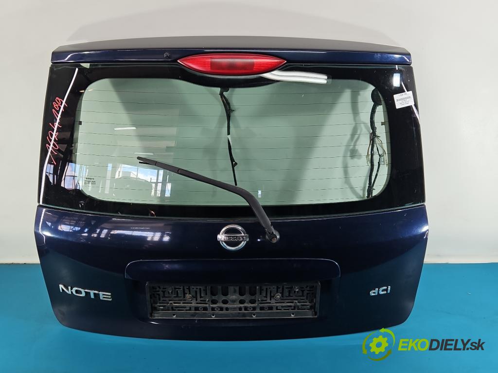 Nissan Note I 2006-2012 1.5 dci 86 HP manual 63 kW 1461 cm3 5- zadna kufor  (Kapota zadná (kufor))