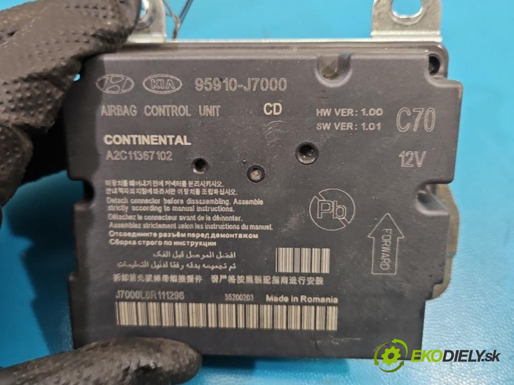 Kia Ceed III 2018- 1.6 CRDI 116 hp manual 85 kW 1598 cm3 5- řídící jednotka polštáře: 95910-J7000