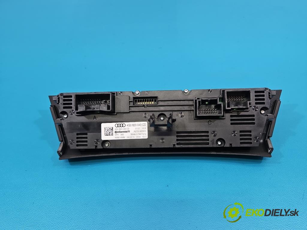 Audi A6 C7 2011-2018 2.0 tdi 190 HP automatic 140 kW 1968 cm3 5- panel kúrenia 4G0820043CD