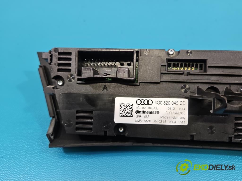 Audi A6 C7 2011-2018 2.0 tdi 190 HP automatic 140 kW 1968 cm3 5- panel kúrenia 4G0820043CD