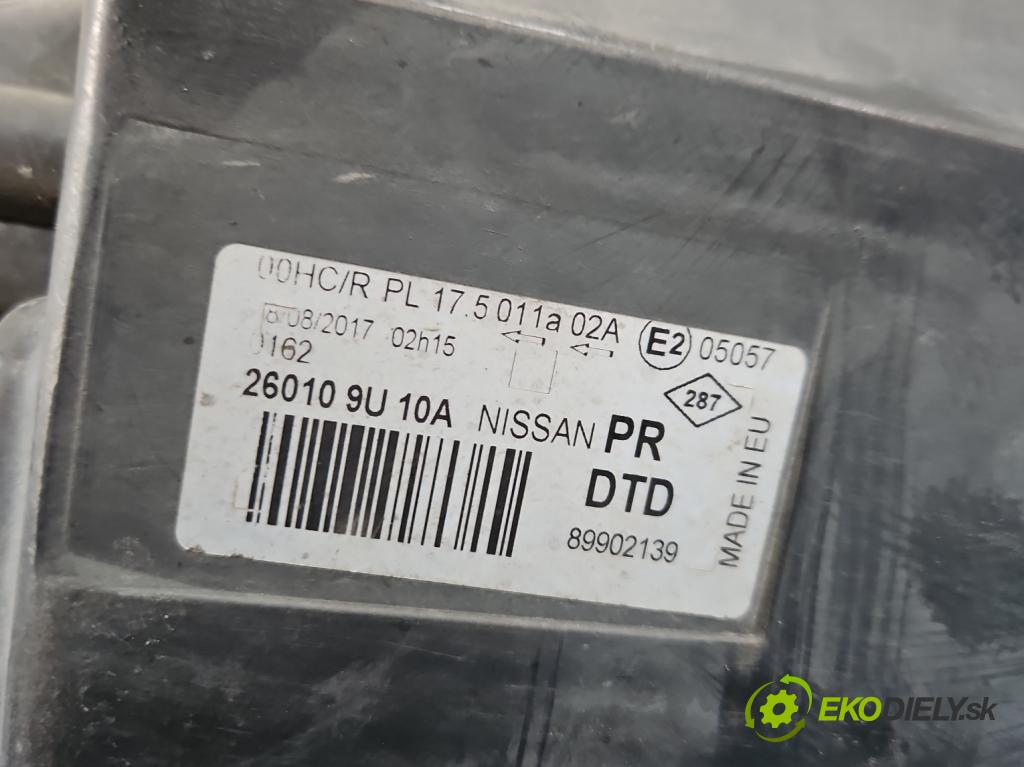 Nissan Note I 2006-2012 1.5 dci 86 HP manual 63 kW 1461 cm3 5- Reflektor: pravý  (Svetlo predné pravé)