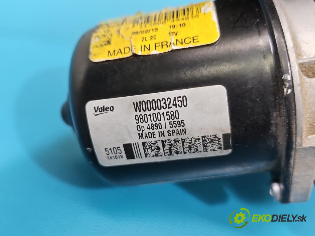Citroen C4 Cactus 2014-2020 1.6 hdi 99 hp manual 73 kW 1560 cm3 5- motor stěračů přední 9801001580