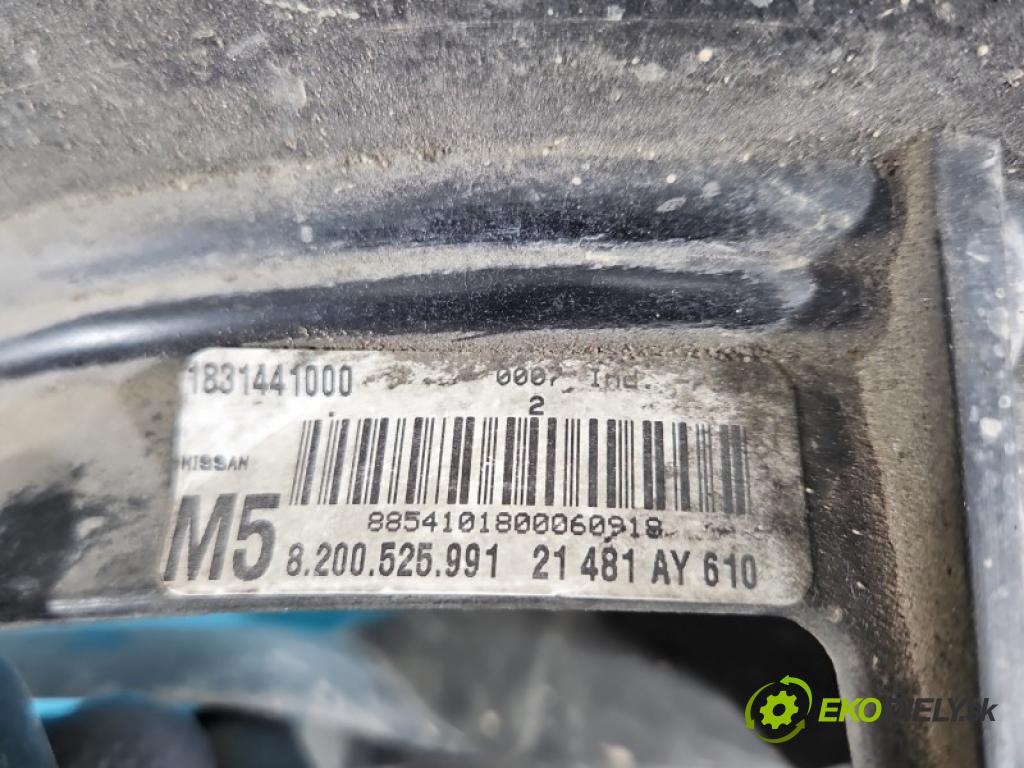 Nissan Note I 2006-2012 1.5 dci 86 hp manual 63 kW 1461 cm3 5- ventilátor chladič 21481AY610