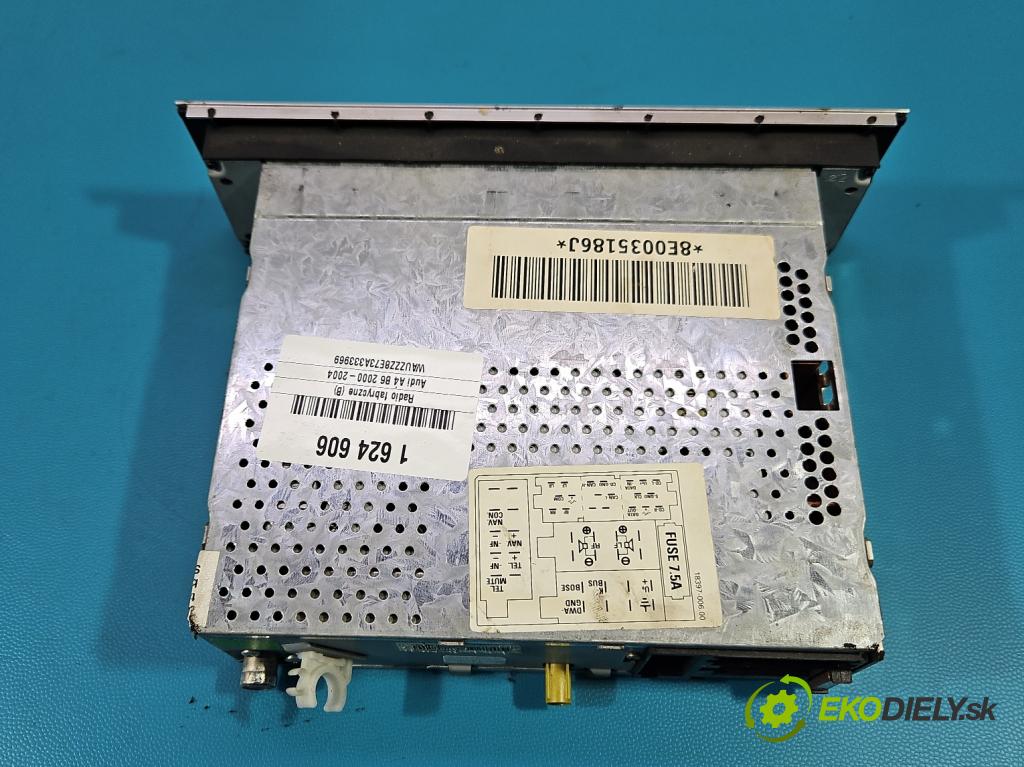 Audi A4 B6 2000-2004 2.5 tdi 163 HP automatic 120 kW 2496 cm3 5- Radio originál 8E0035186J
