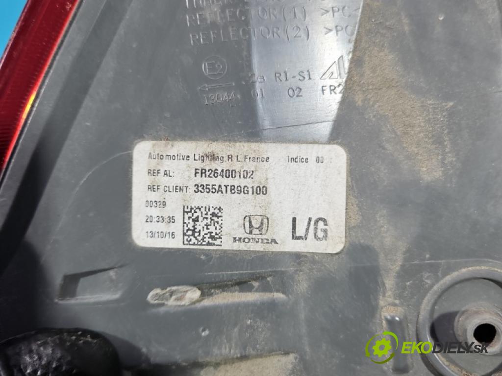 Honda Civic IX 2011-2017 1.8 i-VTEC 141 hp manual 104 kW 1798 cm3 5- světlo zadní levé blatník: 3355ATB9G100