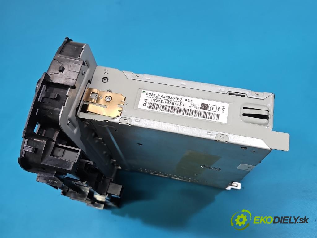 Seat Ibiza IV 6J 2008-2017 1.2 TSI 105 HP manual 77 kW 1197 cm3 5- Radio originál 6J0035156