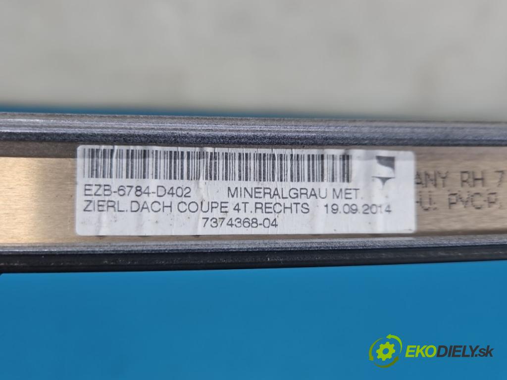 Bmw 4 F32/F33/F36 2013-2020 2.0 T 245KM automatic 180 kW 1997 cm3 4- lišta střecha: pravé EZB-6784-D402
