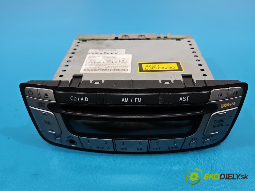 Toyota Aygo 2005-2014 1.0 12V 68 HP manual 50 kW 998 cm3 3- Radio originál 86120-0H010
